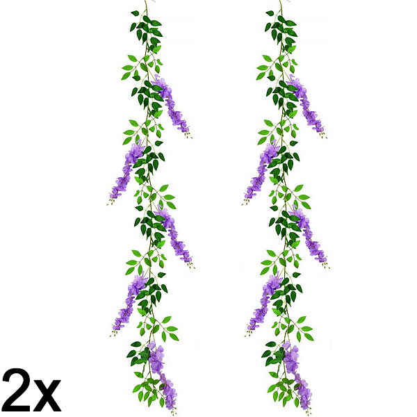 2x Umelá kvetinová réva vistérie | WISBLOOM